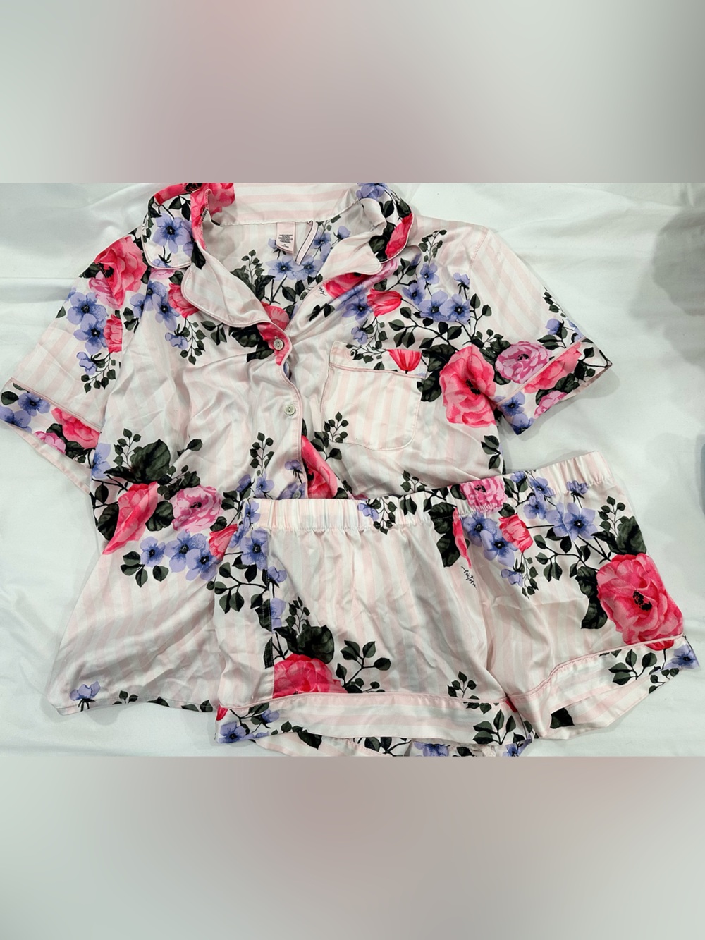 Victoria's Secret Pink Floral Short Pajama Set